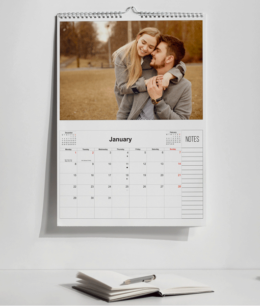 Personalised A3 Photo Calendar 2024 – With Your Photos Family