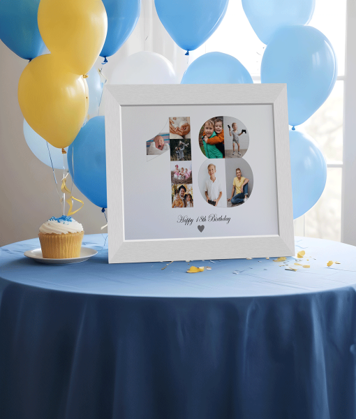 18th Birthday Personalised Photo Collage Gift Birthday Gifts