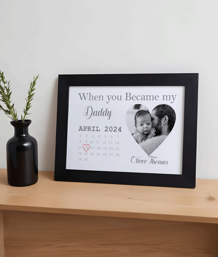 When You Became My Daddy – Personalised Calendar Photo Gift Birthday Gifts