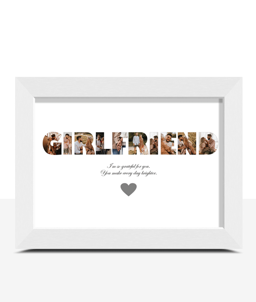 Personalised GIRLFRIEND Photo Collage Frame Gift Gifts For Couples