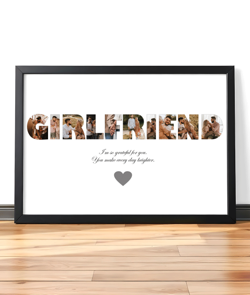 Personalised GIRLFRIEND Photo Collage Frame Gift Gifts For Couples