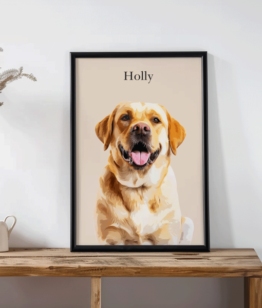 Pet Portrait Print using Pet Photo Animal Prints