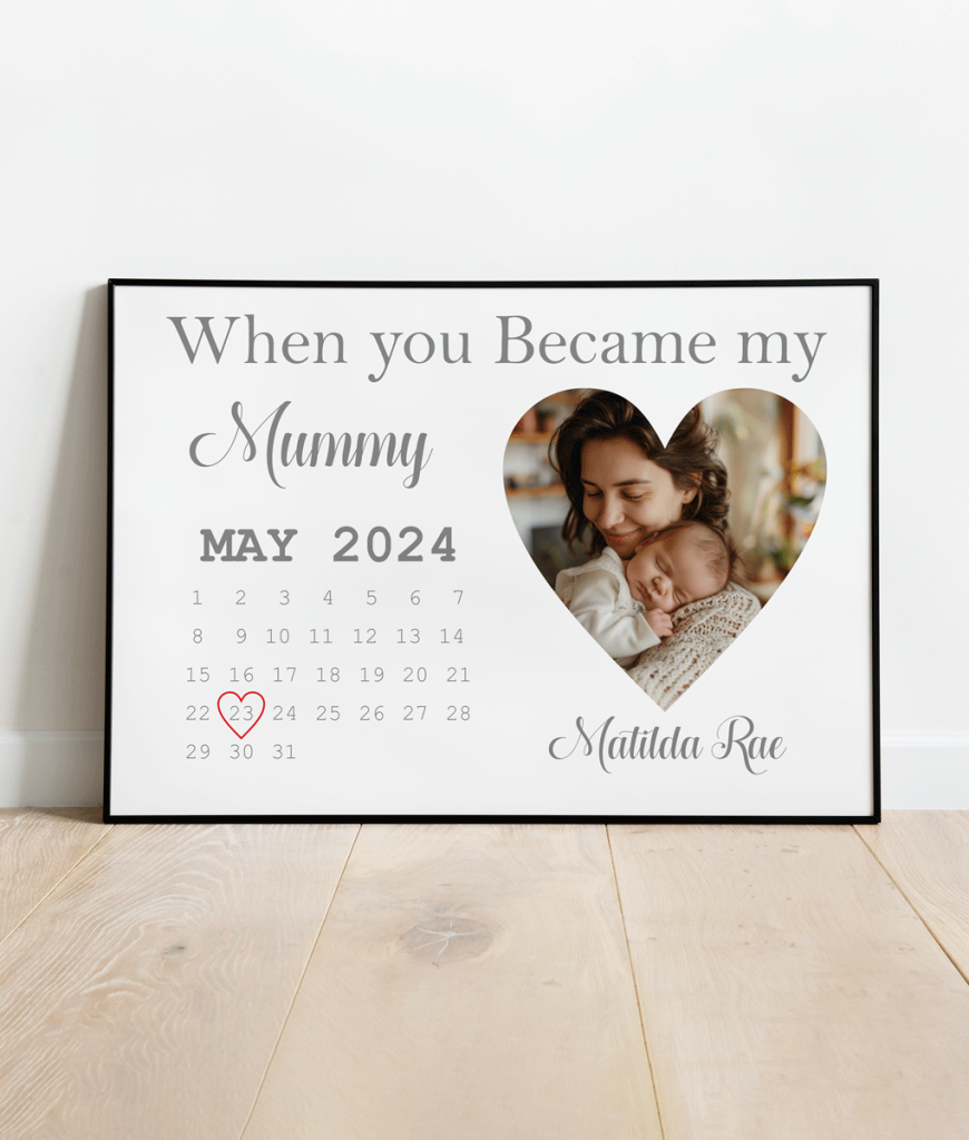 When You Became My Mummy – Personalised Calendar Photo Gift Birthday Gifts