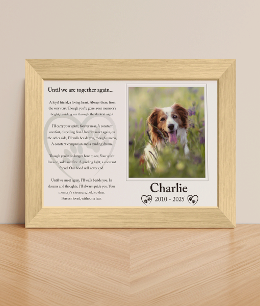 Personalised Pet Memorial Print – Remembering Your Furry Friend Animal Prints