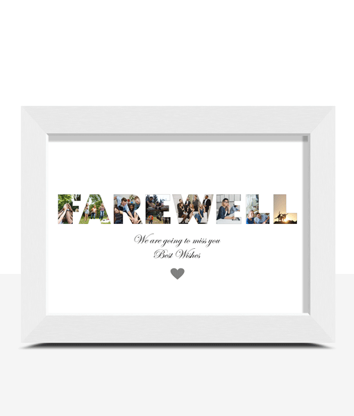 Farewell Personalised Photo Collage Frame Gift Retirement Gifts