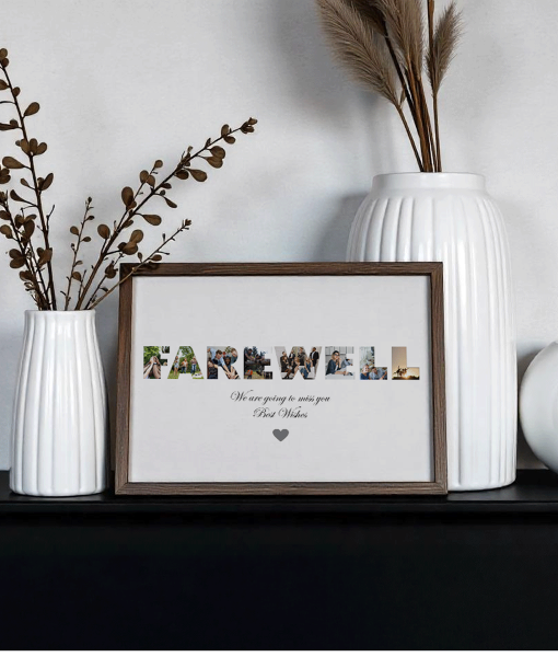 Farewell Personalised Photo Collage Frame Gift Retirement Gifts