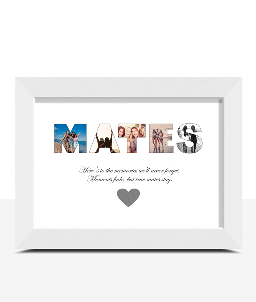 Personalised MATES Photo Collage Frame Gift